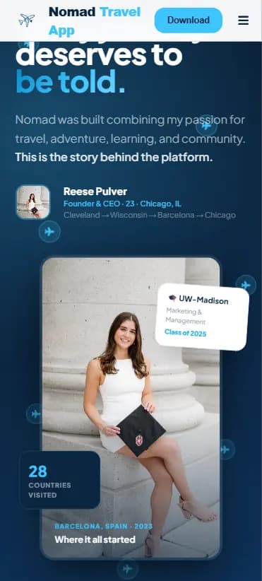 Nomad Travel on mobile