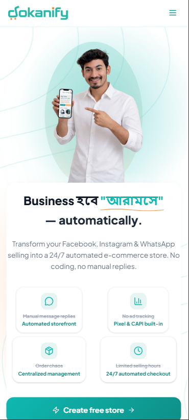 Dokanify on mobile